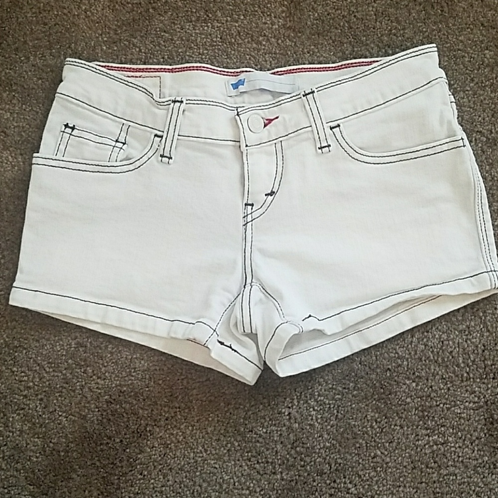 Levis denim white shorts
